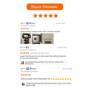 بصوت عال لاسلكي Alarme De Bike إنذار أمان دراجة أجهزة استشعار سكوتر كهربائي دراجة اهتزاز إنذار مضاد للسرقة مع 2 أجهزة التحكم عن بعد - Product Image 6