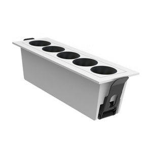 Thương mại showroom hình chữ nhật lịch thi đấu <span class=keywords><strong>LED</strong></span> ánh sáng mặt trời ống 5 <span class=keywords><strong>LED</strong></span> lõm tuyến tính ánh sáng trong nhà nhà đèn <span class=keywords><strong>LED</strong></span> IP44 nhôm - Product Image 2