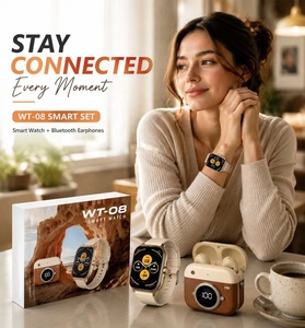 New WT-08 Smart Watch SET With Earbuds Dual Watch Bands Sleep Heart Rate Monitoring Smart Bracelet Sport Smart Watch Unisex Gift - Product Image 5