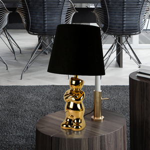 Neues Design OEM Custom Home Decor Moderne Schreibtisch <span class=keywords><strong>lampen</strong></span> Vergoldete Big Size Golden Man Kreative Schwarze <span class=keywords><strong>Lampen</strong></span> schirm Tisch <span class=keywords><strong>lampen</strong></span> - Product Image 2