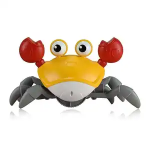 Jouet de crabe interactif chaud marche mobile rampant Runaway pour bébé avec batterie Rechargeable pour cadeau d'enfants