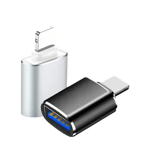 Adaptor USB 3.0 OTG Famale, konverter Data kartu SD U Disk kamera untuk iPhone kualitas tinggi