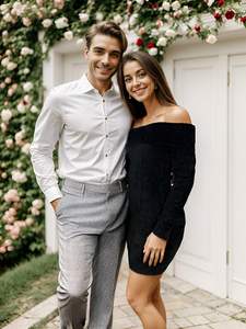 <span class=keywords><strong>Robe</strong></span> pull moulante d'hiver à épaules dénudées <span class=keywords><strong>Robe</strong></span> sexy de club de fête - Product Image 6