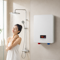 Système de douche électrique sans réservoir 220V 4500W pour la maison, l'hôtel, la salle de bain, chauffage rapide, thermostat numérique, économie d'énergie, IPX4, sûr