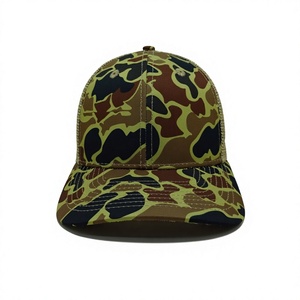 Casquette Trucker Camouflage Vierge en Gros, 6 Panneaux, Haute Qualité, Dos en Maille, Profil Moyen, Visière Pré-courbée, Calotte Structurée - Product Image 1