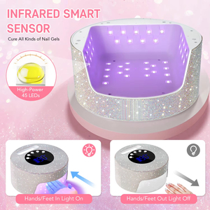 UV LED Nail <b>Lamp</b> 48W Nail Dryer With 4 Timer Settings and LCD Display Professional UV <b>Lamp</b> for Manicure Nail Tools - Product Image 4