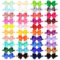 HZO-50059 5 Pouces Bébé Filles Grands Arcs Bandeaux Élastique En Nylon Bandeaux Turban Cheveux Accessoires pour Nouveau-nés Nourrissons