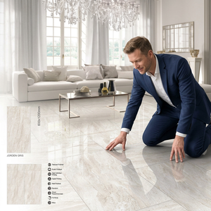 Wholesale Lahn Crema 600x1200mm High Glossy Porcelain Ceramic Floor Tiles - Product Image 4