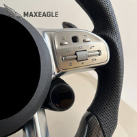 Volant en fibre de carbone forgée avec écran LED style AMG pour Mercedes-Benz Classe C/E/S/GLC/GLE Modèles AMG 2019-2024