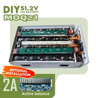 Caja de Batería Lifepo4 de 48V 280Ah 16S para Rack de Servidor, Kit DIY para Sistemas de Almacenamiento de Energía Doméstica, Carcasa DIY para Batería Lifepo4