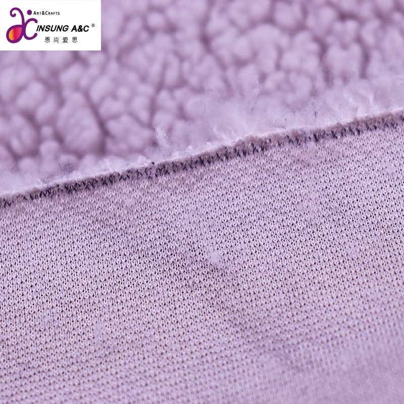 Изготовленная на заказ трикотажная шерпа пшеничная бархатная плюшевая ткань для куртки