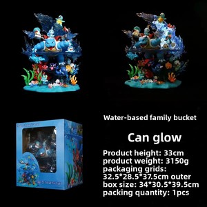 Série EGG Water : Seau Familial en PVC Pokémon Super Grand Blastoise GK Modèle Anime Ornement Vente en Gros - Product Image 2