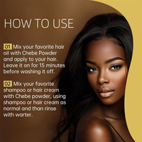 Huile de croissance capillaire naturelle Chebe en marque privée, super hydratante, issue d'Afrique, pour la réparation des cheveux, poudre de Chebe