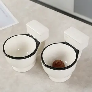 Spoof 3D Vorm Wc Cup Creatieve Grappige Keramische Mok Koffie Thee Melk Ijs Mok Voor Grappige Gift