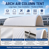 Abri gonflable sur mesure pour chantiers de construction