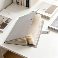 Porte-documents extensible à 8 pochettes en PP A4 pour l'organisation des documents de l'école et du bureau