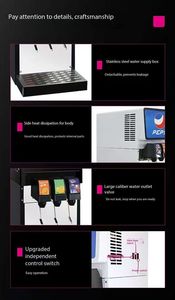 Machine commerciale de fabrication de cola, distributeur de boissons gazeuses post-mix, <span class=keywords><strong>fontaine</strong></span> <span class=keywords><strong>à</strong></span> boissons - Product Image 3