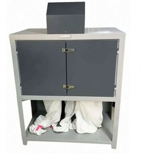 Machine de ponçage et de polissage électrique industrielle à double tête pour cuir, avec aspiration des poussières intégrée, pour le meulage et le dégrossissage efficaces des chaussures - Product Image 3