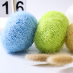 Fil fantaisie teint en mélange de <span class=keywords><strong>laine</strong></span> mohair douce de 25g pour tricot à la main, crochet, pulls, écharpes et châles - Product Image 6