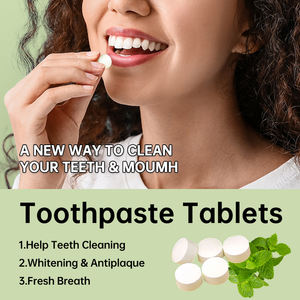 Dentifrice dentaire à croquer de marque privée 128 onglets de dentifrice vanille menthe avec fluor - Product Image 5