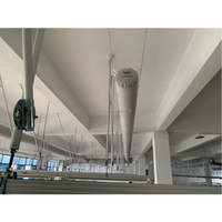 Conduit d'air en tissu HVAC isolé et flexible, durable, 20 ans de garantie, alimentation électrique, conception industrielle, pour gymnases, écoles, sous-sols