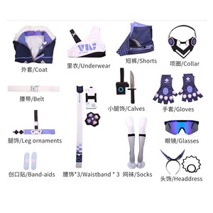 Gioco <span class=keywords><strong>da</strong></span> donna Honkai Star Rail Cos Silver Wolf <span class=keywords><strong>Costume</strong></span> GAHC-008 - Product Image 6