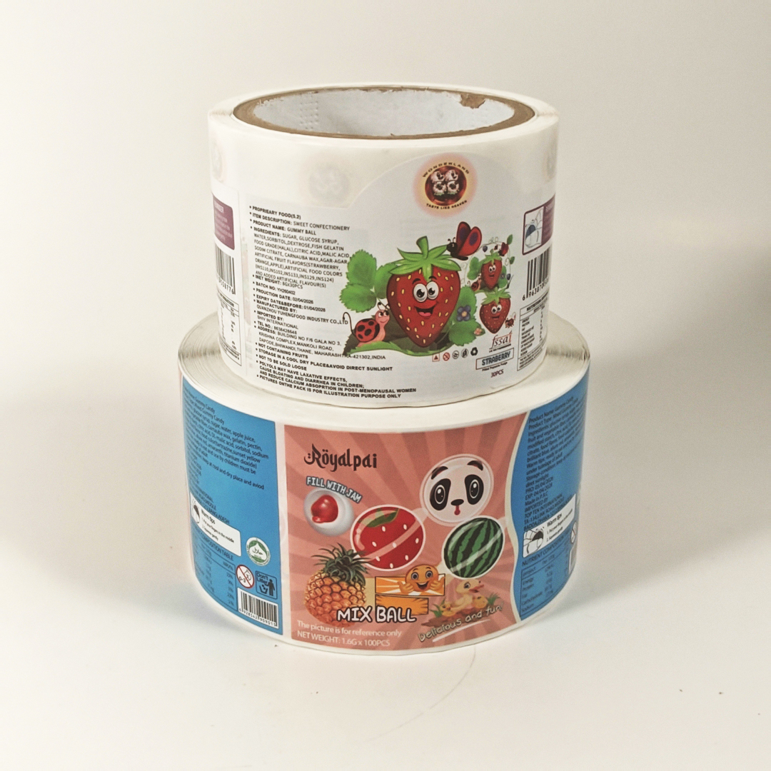 Custom Independent Design Self-adhesive Label, Free Customization of Layout, element Arrangement, logo Position and Text Style
