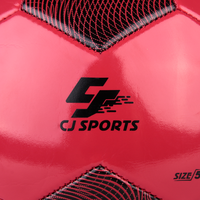 Ballon de football durable matériel de loisirs du Vietnam de 280-320g de PVC rouge jaune pour la récréation/formation/match
