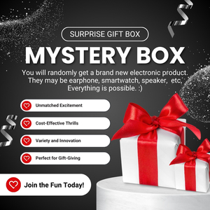 2025 may mắn bất ngờ mới đến tai nghe điện tử ngẫu nhiên Tai nghe chơi game Hộp bí ẩn LED pin chỉ báo lễ hội Hộp quà tặng - Product Image 3