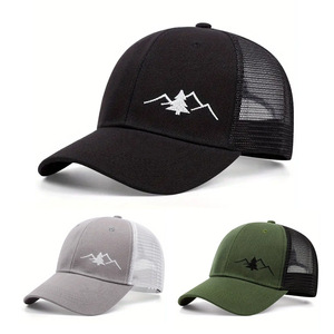 Gorra Trucker de 6 Paneles con Bordado de Montaña Personalizado, Fábrica con Certificación BSCI para Venta al Por Mayor, Estilo Outdoor, MOQ Bajo, Precio Competitivo - Product Image 1