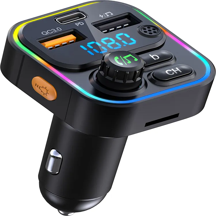 Autoladegerät FM-Sender Bluetooth-Adapter kabelloser Freisprechanlage Stereo-Mp3-Player FM-Modulator