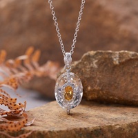 S925 plata esterlina sentido avanzado colgante femenino moda Natural tanzanita BLANCO CRISTAL Color tesoro collar
