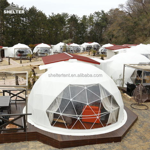 เต็นท์ตั้งแคมป์ PVC สำหรับกลางแจ้งหรูหราทันสมัยพร้อมโดมทำจากกระจกหน้าต่างสำหรับสี่ฤดู - Product Image 6
