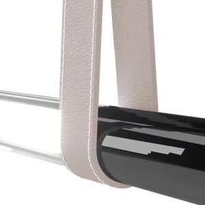 Simple Creative Design Leather Strip Chandelier Minimalist Single-Line AC Powered for Living Room <b>Dining</b> Room Bar or Office - Product Image 4