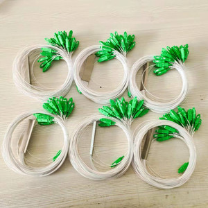 Divisor de Fibra Óptica 1*8, Precio de Fábrica, Micro SC/APC, Tubo de Acero, 0.9mm, Blanco, PLC - Product Image 2
