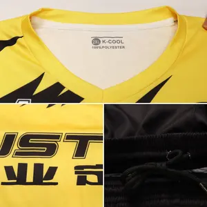 Custom Plus Big Size Fußball Uniform Shirt 7 v7 Fußball Uniformen Günstige Cassic Fußball Trikots Mit Gesticktem Logo WO-X527