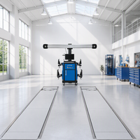 Machine d'alignement de roues 3D portable de type cabine, haut de gamme, industrielle, pour l'entretien des pneus de véhicules, modèles mondiaux disponibles