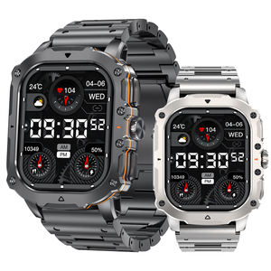 Smartwatch da Uomo Gk72 con Cinturino in Acciaio, Connessione One-Key, BT 5.1, Assistente Vocale AI, Interfaccia Utente Accattivante, Impermeabile IP67, Schermo AMOLED Quadrato, GPS - Product Image 1