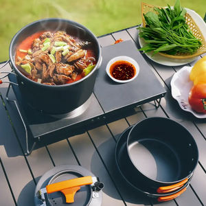 Camping en plein air carré pliant réchaud à <span class=keywords><strong>gaz</strong></span> léger trekking petit réchaud de table carré - Product Image 1