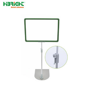 Soporte de señal de pedestal Soporte de señal de cartel de clip POP Soporte de señal de pedestal ajustable para exhibición de tienda - Product Image 6