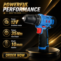 Perceuse-visseuse sans fil Dongcheng DCJZ23-10EM 12V 230W, mandrin 10mm, 35Nm, chargeur lent