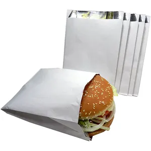 인기있는 미국 방수 oilproof 식품 포장 햄버거 종이 알루미늄 햄버거 가방