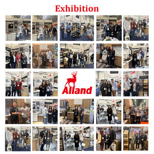 Allandcabinet Armadietti <span class=keywords><strong>da</strong></span> <span class=keywords><strong>Cucina</strong></span> Bianchi di Lusso con Design Personalizzabile, Isola in Legno Impiallacciato, Dispensa Indipendente e Piano di Lavoro in Acciaio Inossidabile - Product Image 6