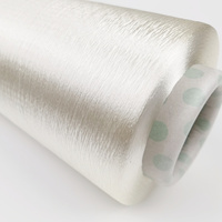 100% 75D/24F blanc continu brillant un fil à coudre en tissu rayonne écologique de qualité 100% Viscose vierge pour le tricot