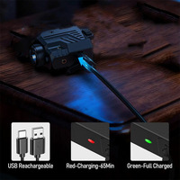 Lampe laser compacte rechargeable Type-C 800lm, étanche et antichoc, avec accessoires tactiques et logo imprimé