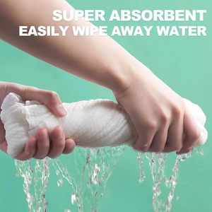 Toallas de baño desechables de paño facial no tejido de secado rápido de gran tamaño personalizado para Hotel, viaje, salón, limpieza, toalla comprimida - Product Image 5