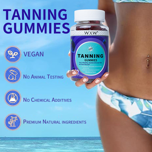 Gommes de bronzage personnalisées professionnelles Supplément Gummy Candy Dietary Beauty Skin Collagen Gummies - Product Image 3