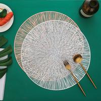 Napperon de table de salle à manger en PVC de haute qualité napperon occidental de table de cuisine napperon en plastique étanche vente à chaud