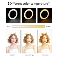 10 pollici Live Streaming Broadcast YouTube Video Beauty Makeup Photography Selfie LED Ring Light lampada ad anello da tavolo LED Circle Light