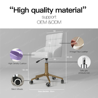 Madamcenter Royal Tabouret de salon de luxe Chaise selle ergonomique à hauteur réglable Chaises de barbier pour cosmétologues